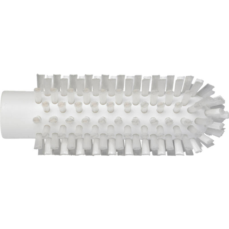 Vikan Hygiene pijpenborstel, wit, harde vezels, steelmodel, 140mm, Ø50mm
