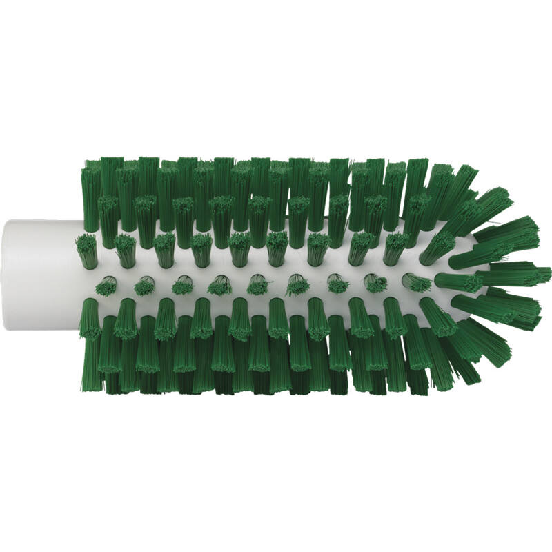 Vikan Hygiene pijpenborstel, groen, harde vezels, steelmodel, 150mm, Ø63mm