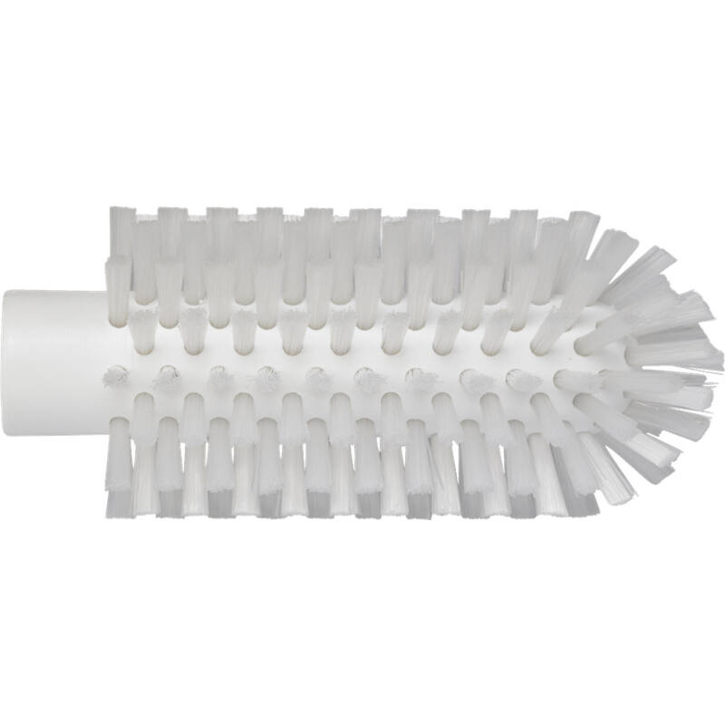 Vikan Hygiene pijpenborstel, wit, harde vezels, steelmodel, 150mm, Ø63mm