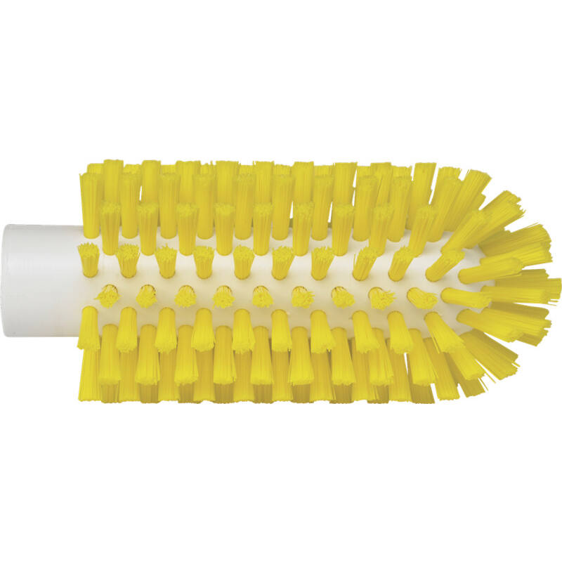 Vikan Hygiene pijpenborstel, geel, harde vezels, steelmodel, 150mm, Ø63mm