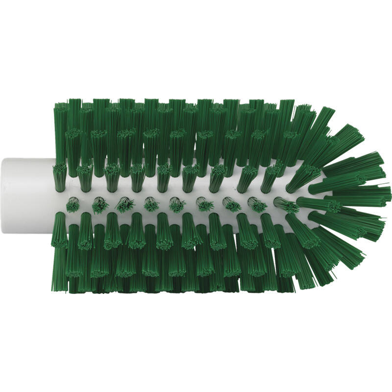 Vikan Hygiene pijpenborstel, groen, medium vezels, steelmodel, 155mm, Ø77mm