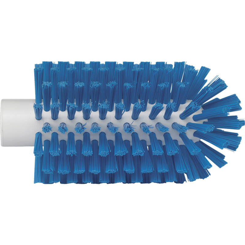 Vikan Hygiene pijpenborstel, blauw, medium vezels, steelmodel, 155mm, Ø77mm