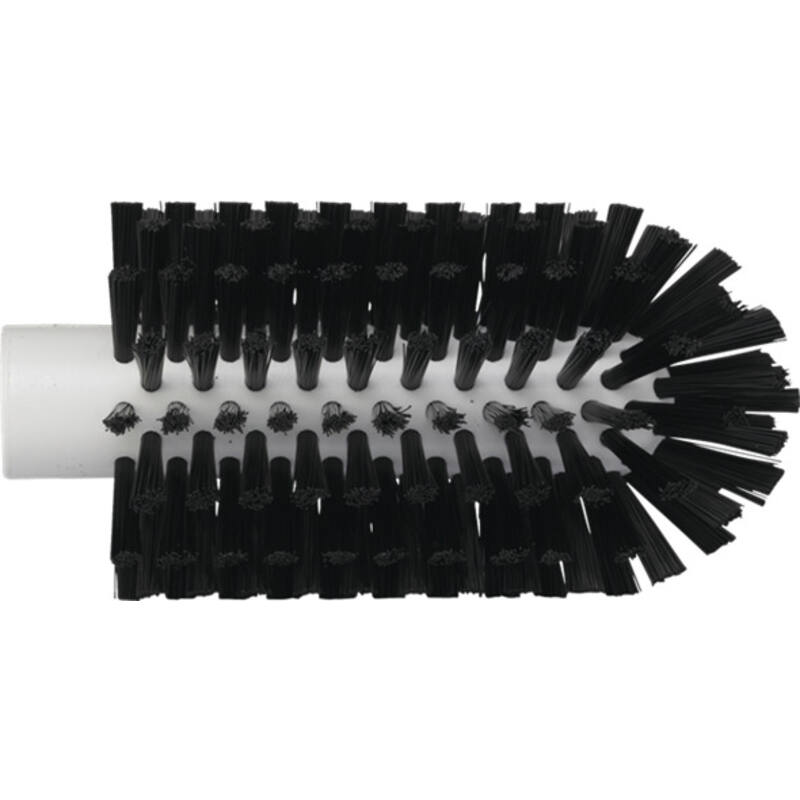 Vikan Hygiene pijpenborstel, zwart, medium vezels, steelmodel, 155mm, Ø77mm