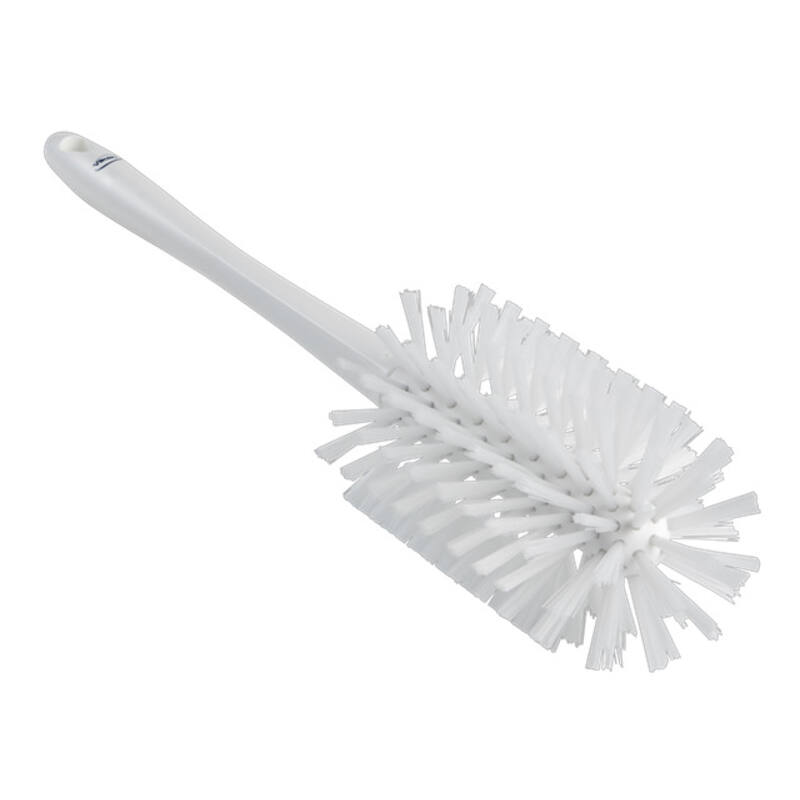 Vikan Ultra Hygiene pijpenborstel, wit, medium harde vezels, 430mm, Ø90mm