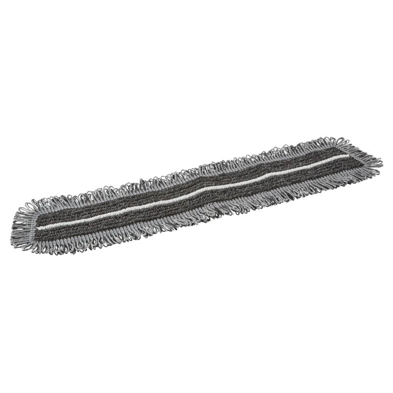 Vikan Microfibre Damp47, microvezel vlakmop, donkergrijs, klittenband, 60cm