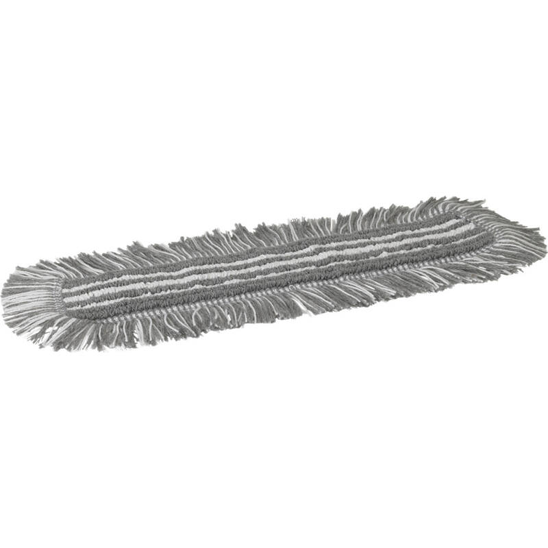 Vikan Microfibre Damp48, Heavy Duty microvezel vlakmop, grijs, klittenband, 400mm