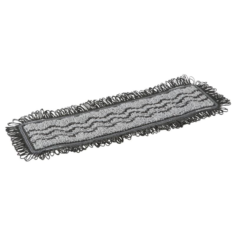 Vikan Microfibre Damp42, microvezel vlakmop, donkergrijs, pocket, 400mm
