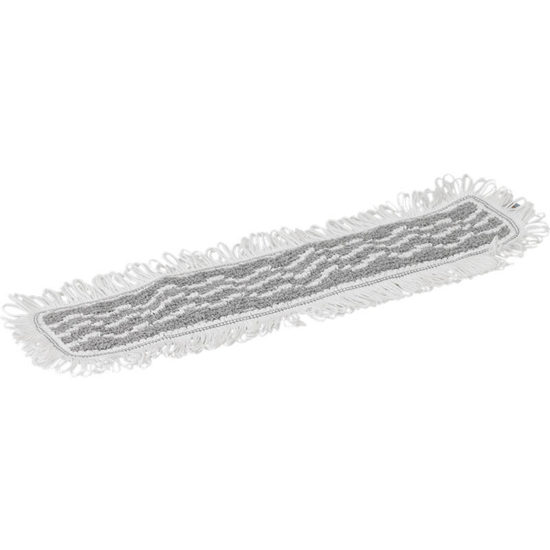 Vikan Microfiber Damp42, microvezel vlakmop, grijs, klittenband, 400mm