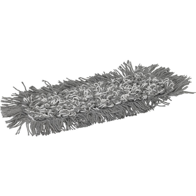 Vikan Microfibre Damp43, microvezel vlakmop, grijs, klittenband, 250mm