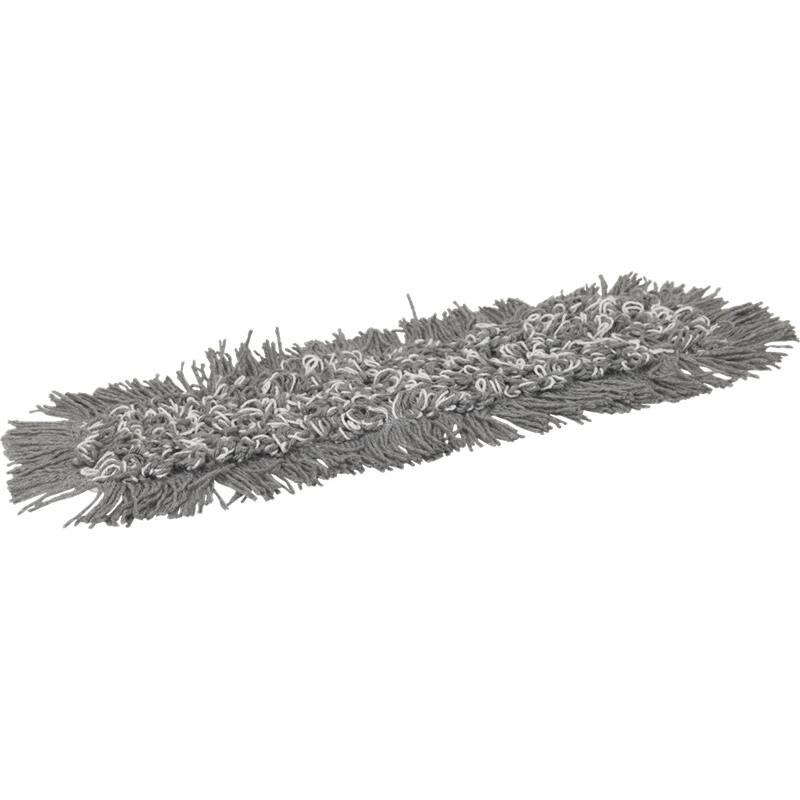 Vikan Microfibre Damp43, microvezel vlakmop, grijs, klittenband, 400mm