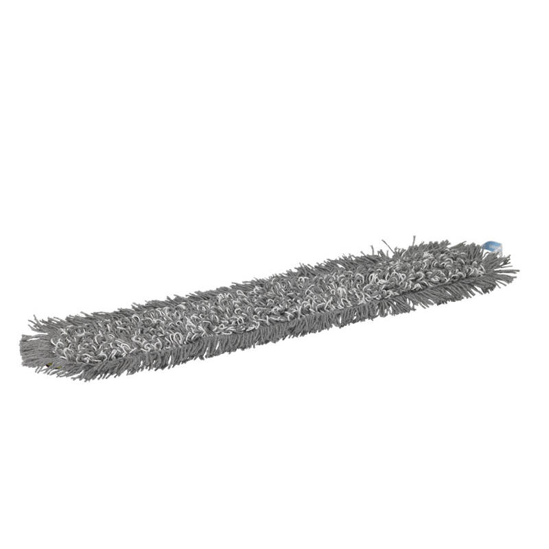 Vikan Microfibre Damp43, microvezel vlakmop, grijs, klittenband, 900mm