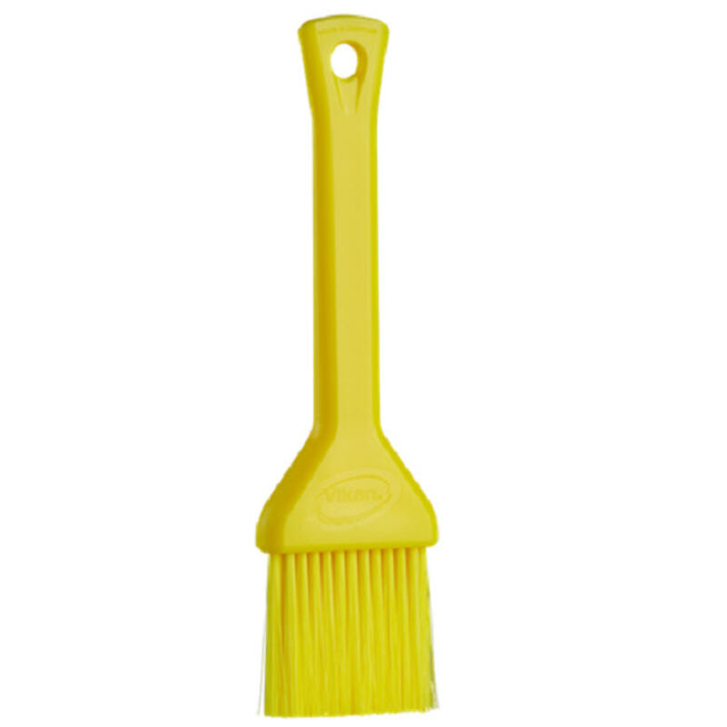 Vikan Hygiene plat kwastje, geel, superzacht, 50mm