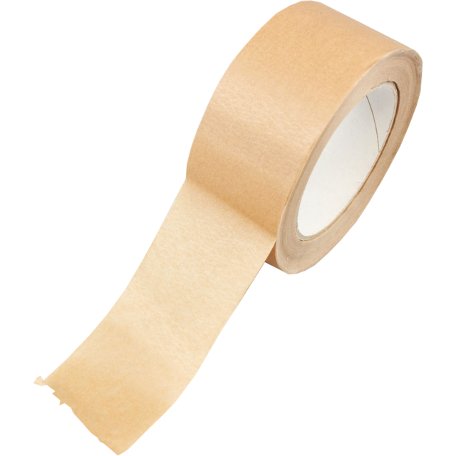 Tape Papier+Solvent Bruin 50mm x 50m 90my