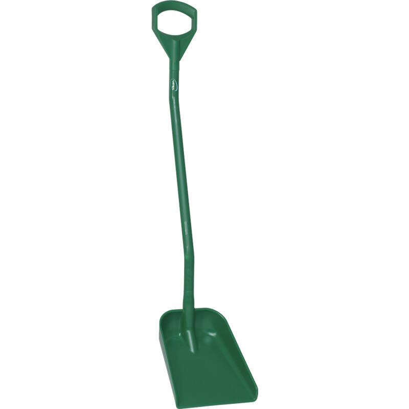 Vikan Hygiene schep, groen, ergonomische steel 1280mm, klein blad 340x270mm