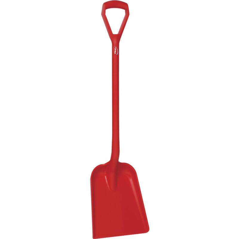 Vikan Hygiene schep, rood, rechte steel 1040mm, standaard blad 327x271mm