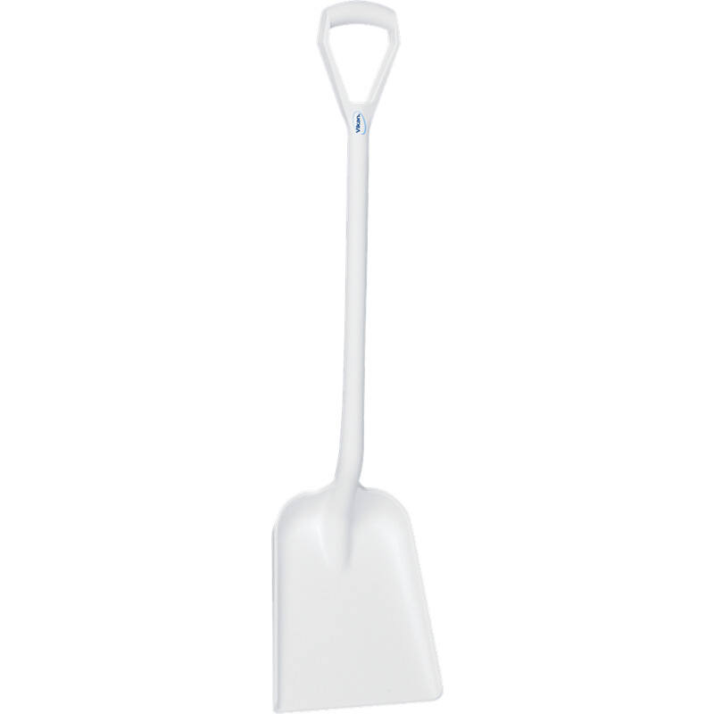 Vikan Hygiene schep, wit, rechte steel 1040mm, standaard blad 327x271mm