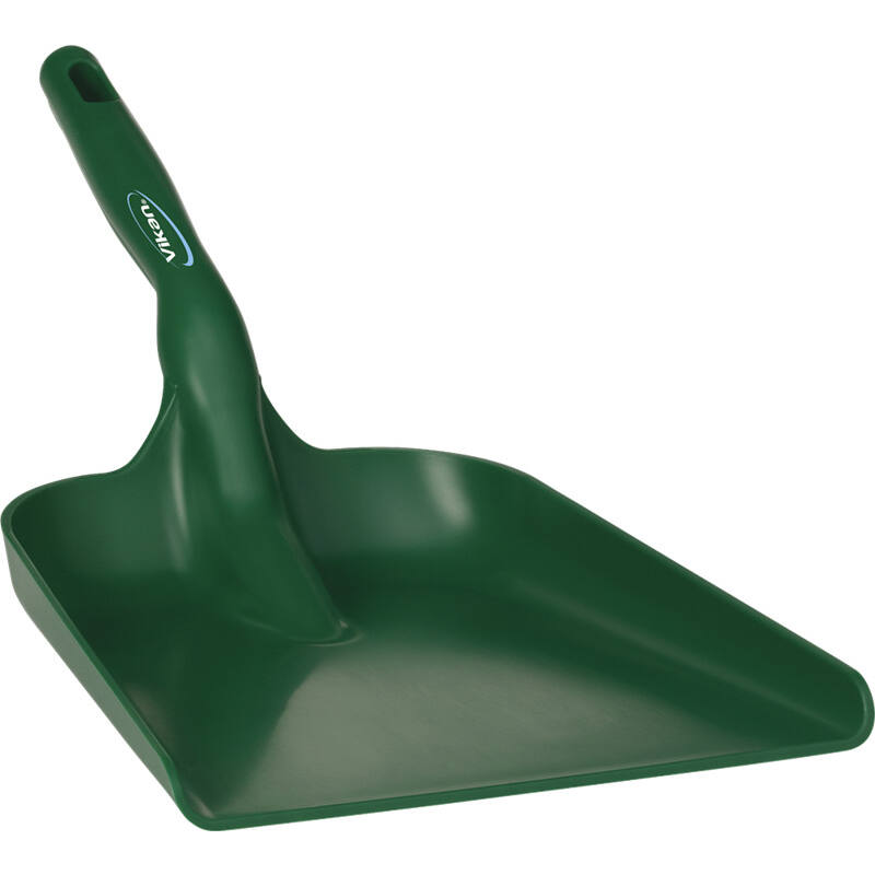 Vikan Hygiene handschep, groen, vlak, 550mm