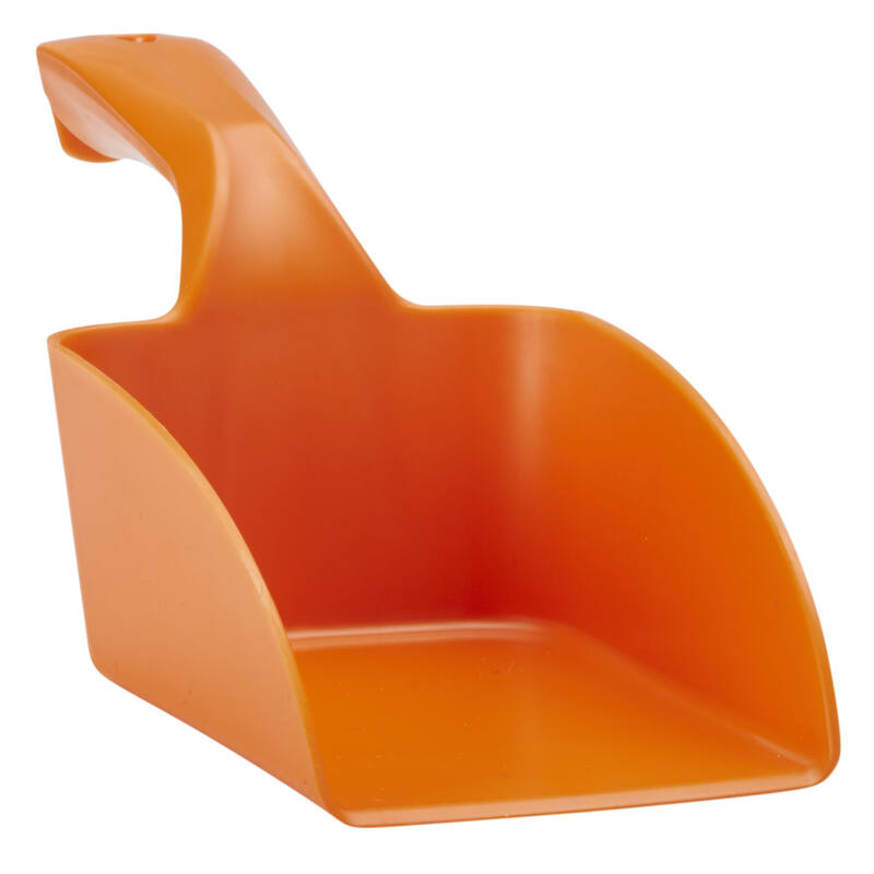 Vikan Hygiene handschep, oranje, recht, 1ltr