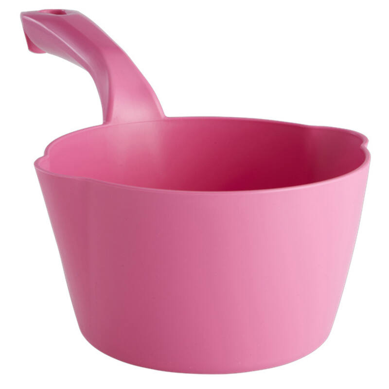 Vikan Hygiene ronde schepbak, roze, schenktuit, 1ltr