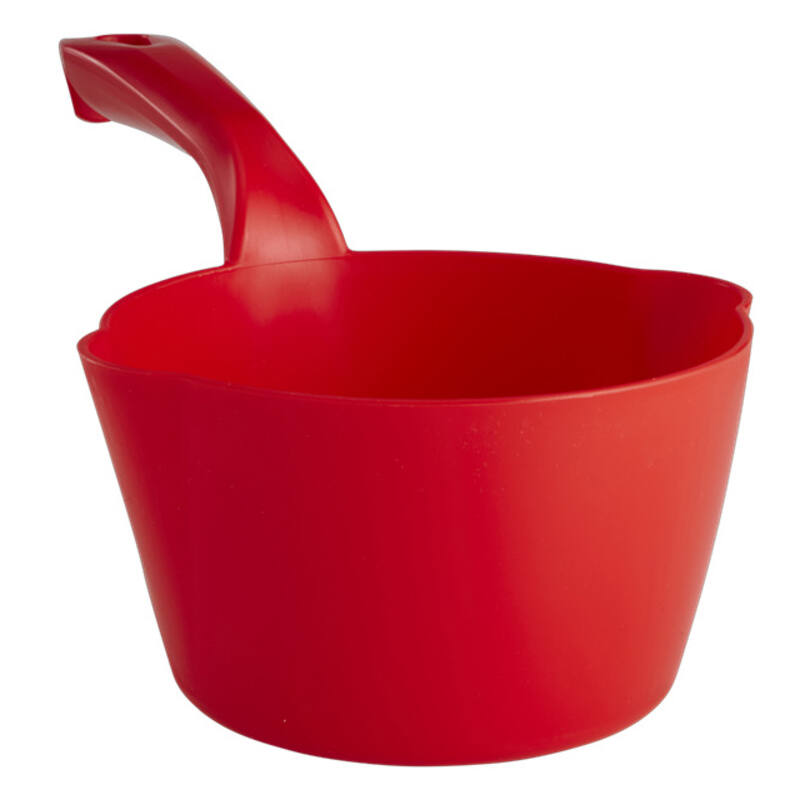 Vikan Hygiene ronde schepbak, rood, schenktuit, 1ltr