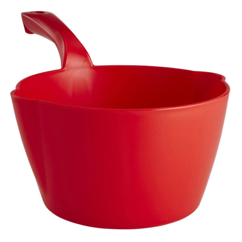 Vikan Hygiene ronde schepbak, rood, schenktuit, 2ltr