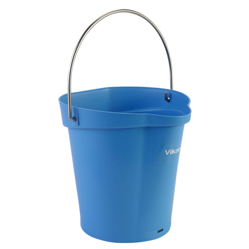 Vikan Hygiene emmer met schenktuit, blauw, maatverdeling, 6ltr