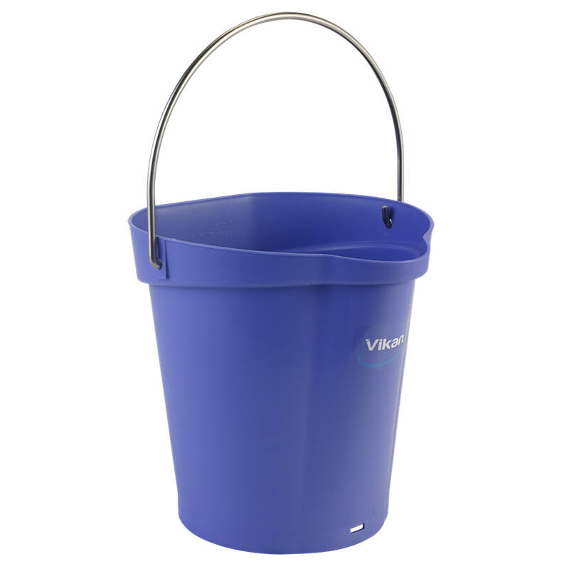 Vikan Hygiene emmer met schenktuit, paars, maatverdeling, 6ltr