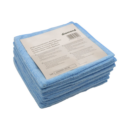 Microvezeldoek Diamond, 330gr, 40x40cm, 10 stuks