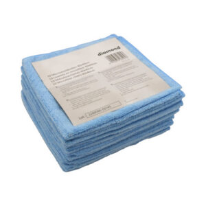 Microvezeldoek Diamond, blauw, 330gr, 40x40cm, 10 stuks