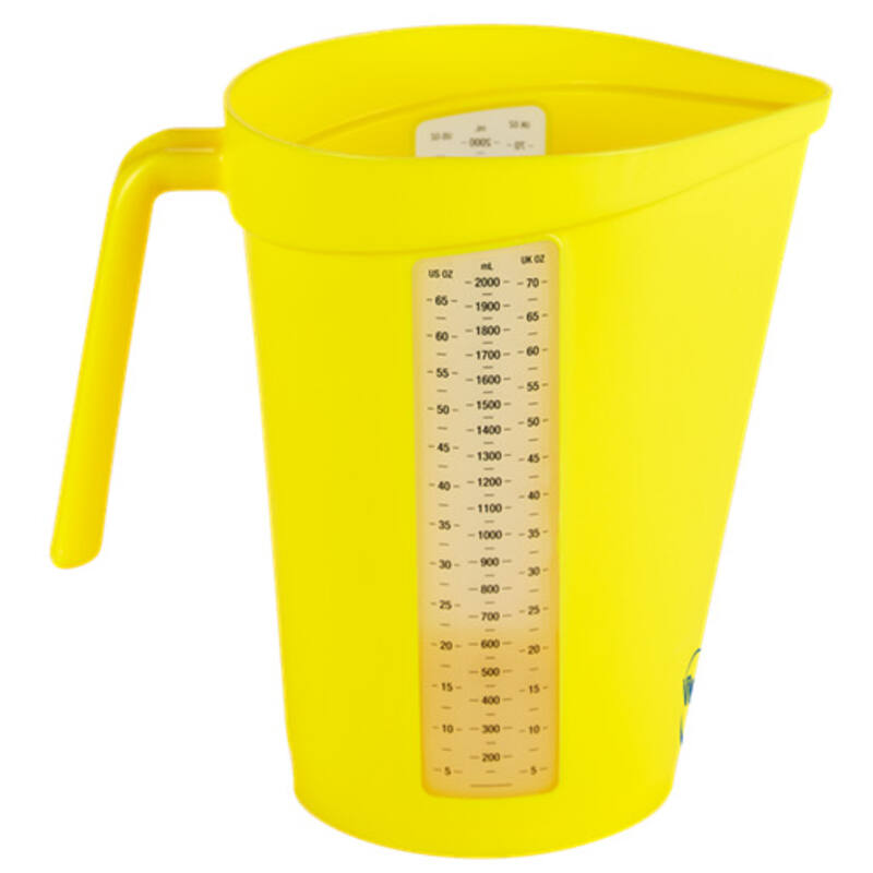 Vikan Hygiene maatbeker, geel, 2ltr