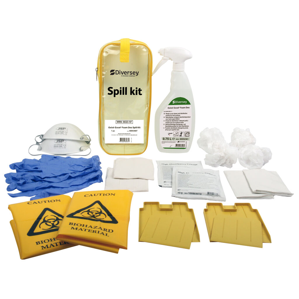 Oxivir Excel foam des spill kit, 1 stuk