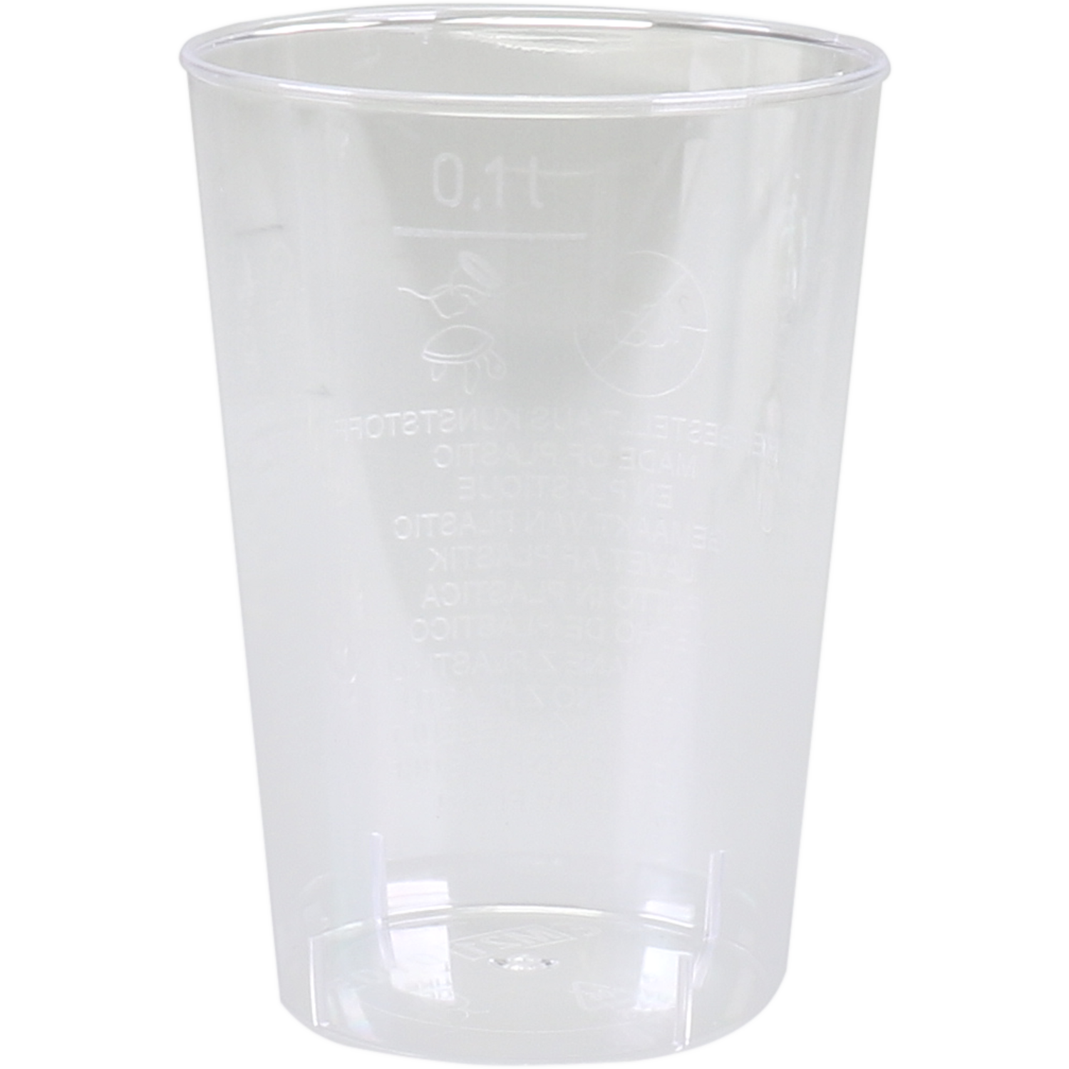 Frisdrankglas zonder voet 100ml, 4x krimp a 100 stuks