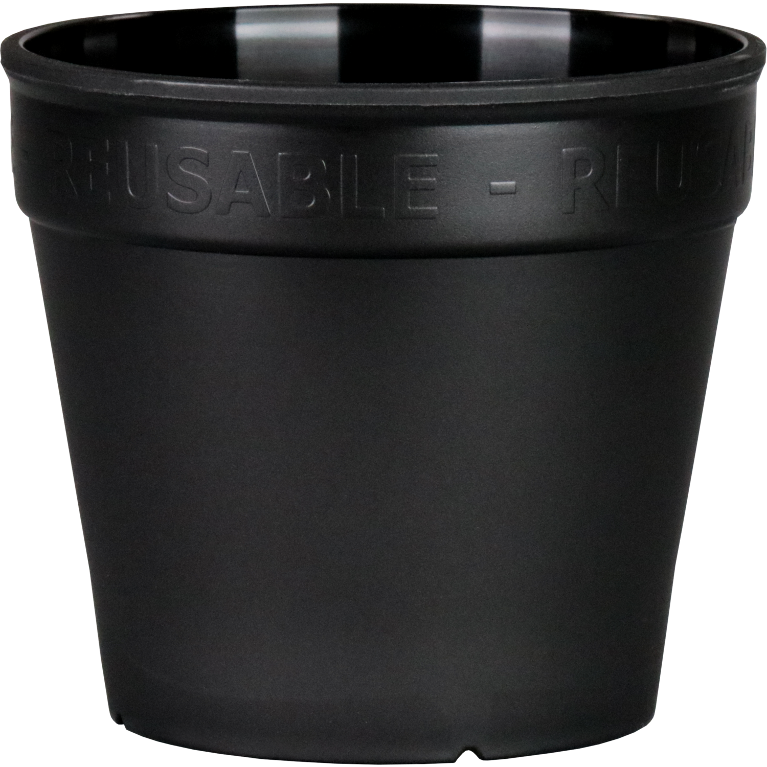 Reusable ökocup beker 0.15L zwart