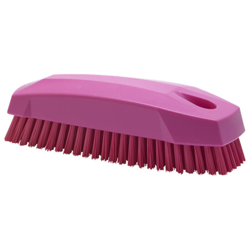 Vikan Hygiene nagelborstel, roze, harde vezels, 130mm