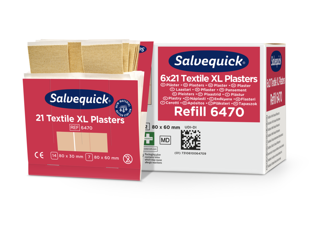 Salvequick Extra Grote Textielpleisters 6470