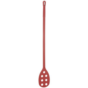 Vikan Hygiene roerspatel met geperforeerd blad, metal&x-ray detecteerbaar, rood, Ø31mm, 1200mm