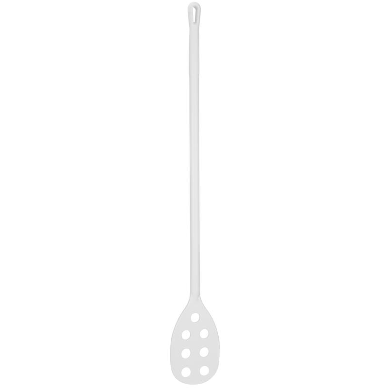 Vikan Hygiene roerspatel met geperforeerd blad, metal&x-ray detecteerbaar, wit, Ø31mm, 1200mm