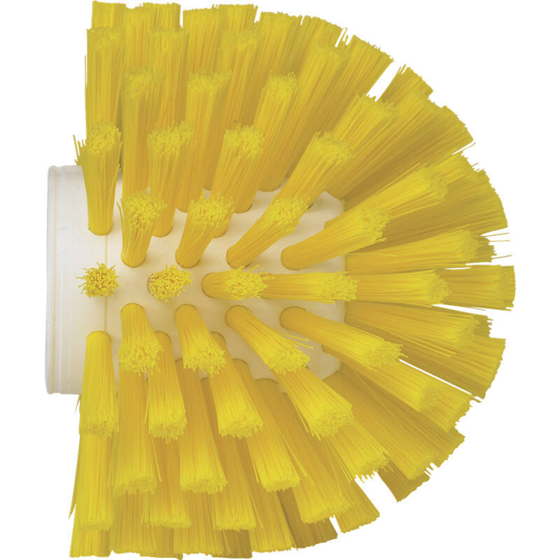 Vikan Hygiene wormhuisborstelkop, geel, medium vezels, Ø135mm, 130mm