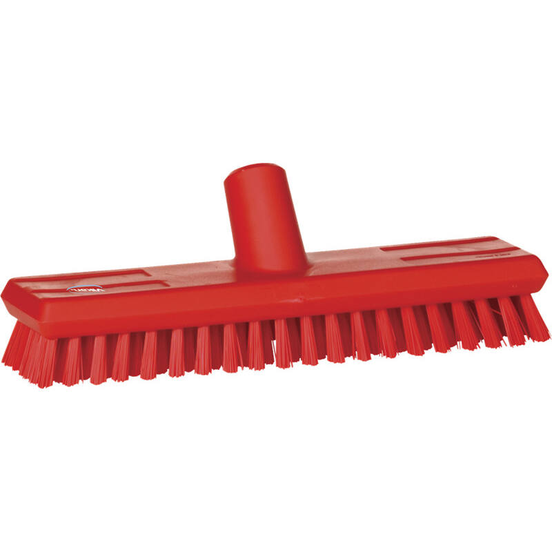 Vikan Hygiene luiwagen met waterdoorvoer, rood, extra hard, 270mm