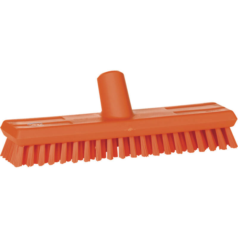 Vikan Hygiene luiwagen met waterdoorvoer, oranje, extra hard, 270mm