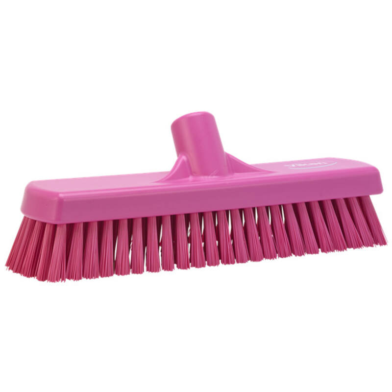 Vikan Hygiene vloerschrobber, roze, hard, 305mm