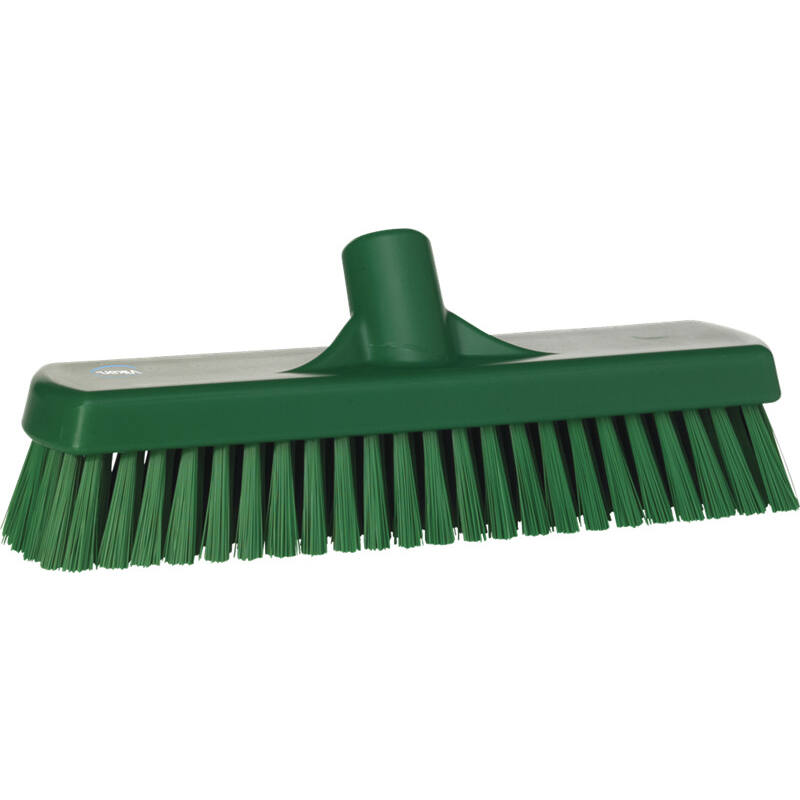 Vikan Hygiene vloerschrobber, groen, hard, 305mm