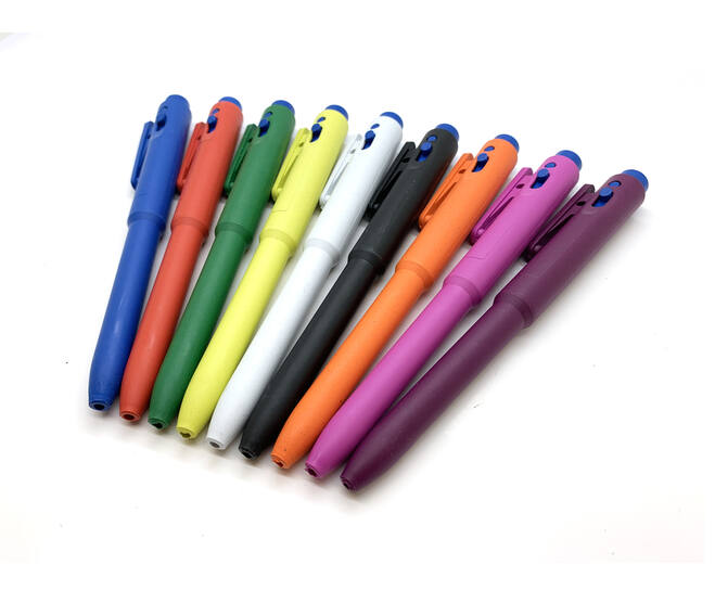 BST J800 detecteerbare pen geel/blauw , 25 stuks
