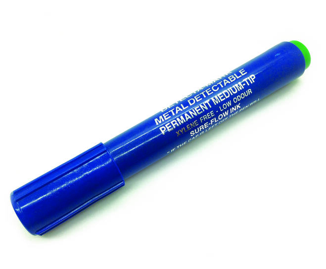 BST permanent marker blauw/groen, 10st.