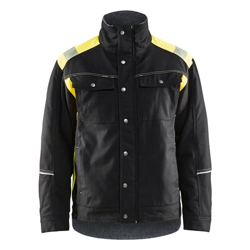 Blåkläder 49151370 Winterjas Visible zwart/fluorgeel, maat 2XL