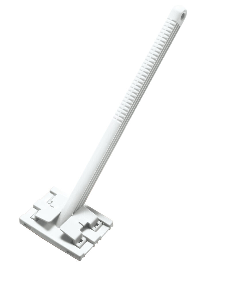 Padhouder met steel - wit 2 stuks