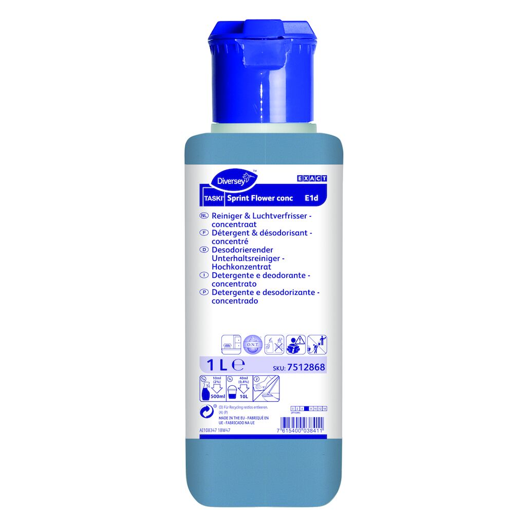 TASKI Sprint Flower conc. - doseerflacon (vol) 6 x 1 l