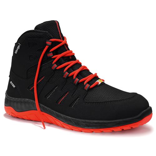 Elten Maddox Mid S3S ESD mid zwart/rood, maat 36