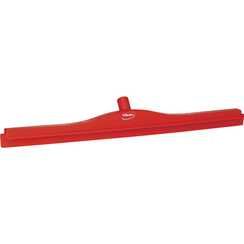 Vikan Hygiene full colour vloertrekker met vaste nek en vervangingscassette, rood, 700mm