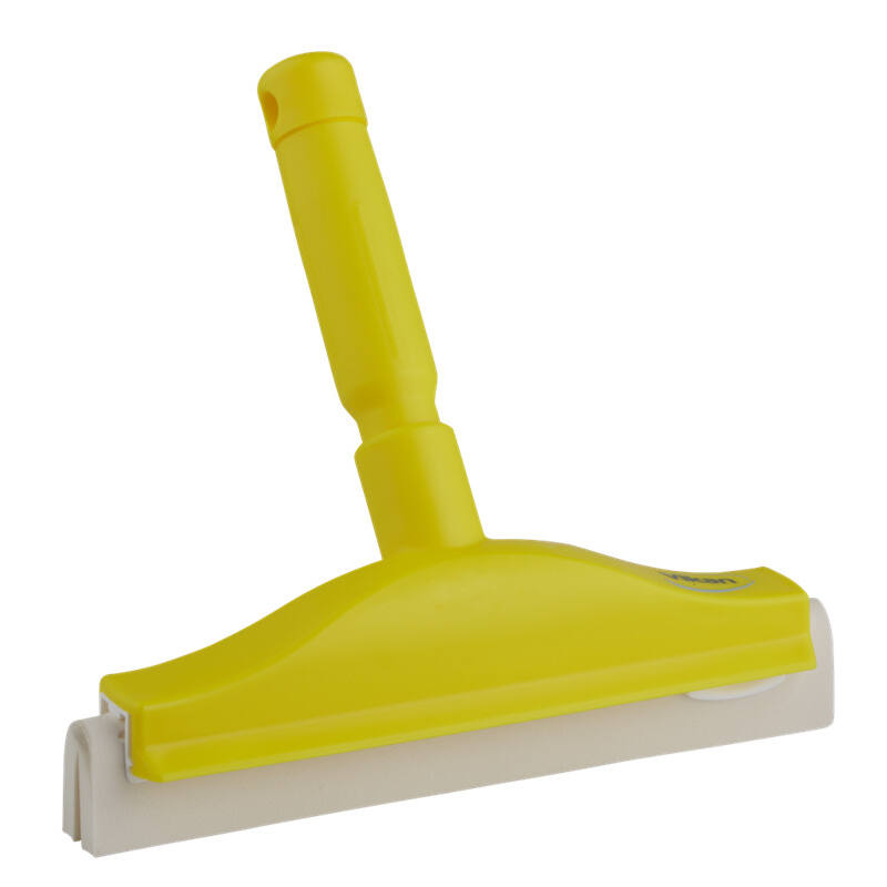 Vikan Hygiene handtrekker, geel met witte klikcassette, 250mm